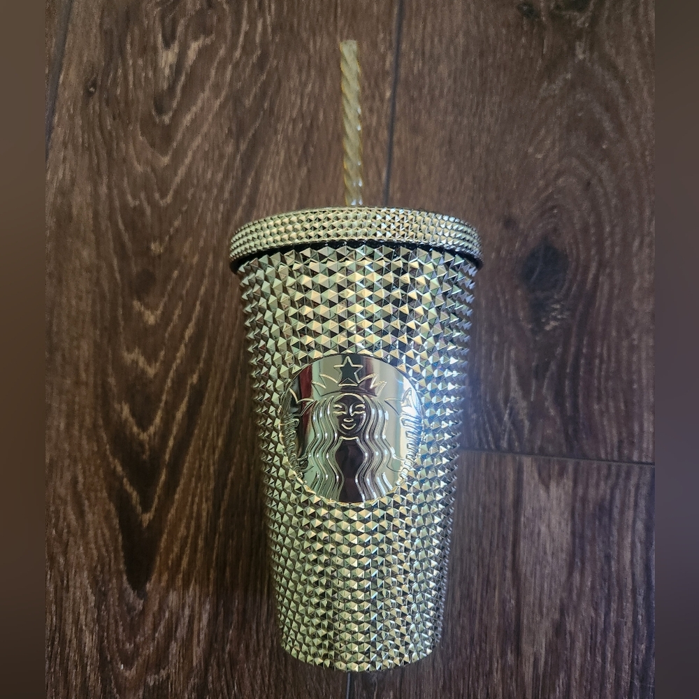 Starbucks Gold Studded Cup 16oz. - Picture 1 of 3